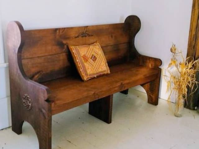 Welcome to heyCountry we make church pew style wood benches and rustic country wood furniture