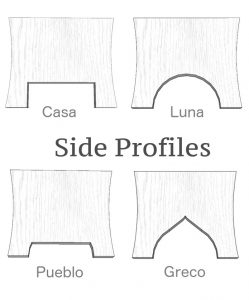Pew Style Wood Bench Custom Side Styles